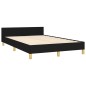 vidaXL Giroletto senza Materasso Nero 120x200 cm Tessuto vidaXL Giroletto senza Materasso Nero 120x200 cm Tessuto