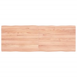 vidaXL Piano Tavolo Marrone Chiaro 140x50x4 cm in Rovere Non Trattato