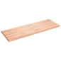 vidaXL Piano Tavolo Marrone Chiaro 140x50x4 cm in Rovere Non Trattato vidaXL Piano Tavolo Marrone Chiaro 140x50x4 cm in Rovere Non Trattato