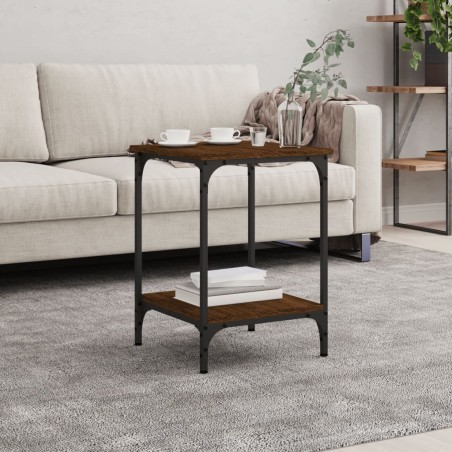 vidaXL Tavolino da Salotto Rovere Marrone 40x40x55cm Legno Multistrato