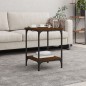 vidaXL Tavolino da Salotto Rovere Marrone 40x40x55cm Legno Multistrato