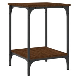 vidaXL Tavolino da Salotto Rovere Marrone 40x40x55cm Legno Multistrato