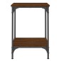 vidaXL Tavolino da Salotto Rovere Marrone 40x40x55cm Legno Multistrato