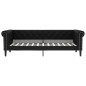 vidaXL Letto da Giorno Nero 90x200 cm in Similpelle vidaXL Letto da Giorno Nero 90x200 cm in Similpelle
