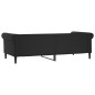 vidaXL Letto da Giorno Nero 90x200 cm in Similpelle vidaXL Letto da Giorno Nero 90x200 cm in Similpelle