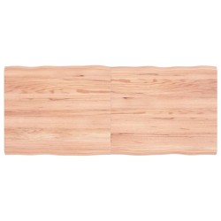 vidaXL Piano Tavolo Marrone Chiaro 140x60x4 cm in Rovere Non Trattato