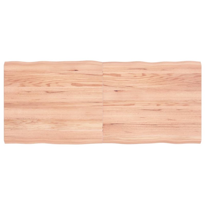 vidaXL Piano Tavolo Marrone Chiaro 140x60x4 cm in Rovere Non Trattato vidaXL Piano Tavolo Marrone Chiaro 140x60x4 cm in Rovere Non Trattato