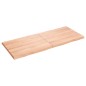 vidaXL Piano Tavolo Marrone Chiaro 140x60x4 cm in Rovere Non Trattato vidaXL Piano Tavolo Marrone Chiaro 140x60x4 cm in Rovere Non Trattato