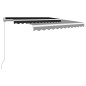 Tenda da Sole Retrattile Manuale 350x250 cm Antracite Tenda da Sole Retrattile Manuale 350x250 cm Antracite