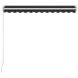 Tenda da Sole Retrattile Manuale 350x250 cm Antracite Tenda da Sole Retrattile Manuale 350x250 cm Antracite
