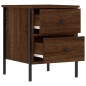 vidaXL Comodini 2 pz Rovere Marrone 40x42x50 cm in Legno Multistrato vidaXL Comodini 2 pz Rovere Marrone 40x42x50 cm in Legno Multistrato