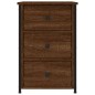 vidaXL Comodini 2 pz Rovere Marrone 40x36x60 cm in Legno Multistrato vidaXL Comodini 2 pz Rovere Marrone 40x36x60 cm in Legno Multistrato