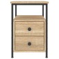 vidaXL Comodini 2pz Rovere Sonoma 34x35,5x50 cm in Legno Multistrato vidaXL Comodini 2pz Rovere Sonoma 34x35,5x50 cm in Legno Multistrato