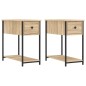 vidaXL Comodini 2 pz Rovere Sonoma 30x60x60 cm in Legno Multistrato vidaXL Comodini 2 pz Rovere Sonoma 30x60x60 cm in Legno Multistrato