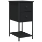 vidaXL Comodini 2 pz Neri 32x42x70 cm in Legno Multistrato
