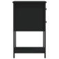 vidaXL Comodini 2 pz Neri 32x42x70 cm in Legno Multistrato