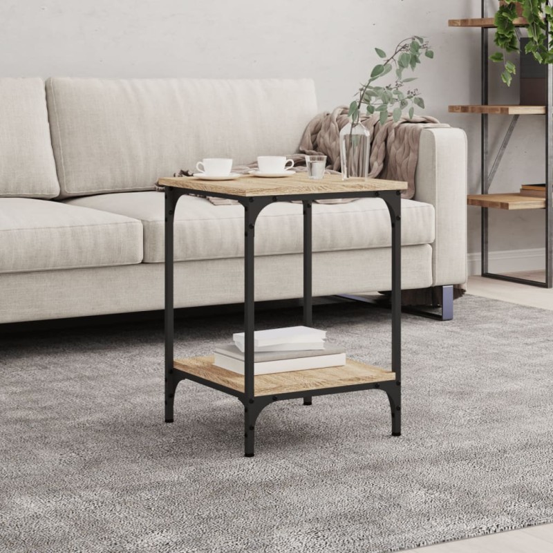 vidaXL Tavolino da Salotto Rovere Sonoma 40x40x55 cm Legno Multistrato
