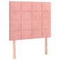 Testiera 2 pz Rosa 90x5x78/88 cm in Velluto Testiera 2 pz Rosa 90x5x78/88 cm in Velluto