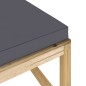 Sgabello da Giardino con Cuscino Legno Pino Impregnato Verde Sgabello da Giardino con Cuscino Legno Pino Impregnato Verde