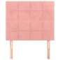 Testiera 2 pz Rosa 90x5x78/88 cm in Velluto Testiera 2 pz Rosa 90x5x78/88 cm in Velluto