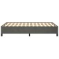 vidaXL Giroletto Grigio Scuro 120x200 cm in Velluto vidaXL Giroletto Grigio Scuro 120x200 cm in Velluto