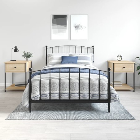 vidaXL Comodini 2 pz Rovere Sonoma 44x45x58 cm in Legno Multistrato