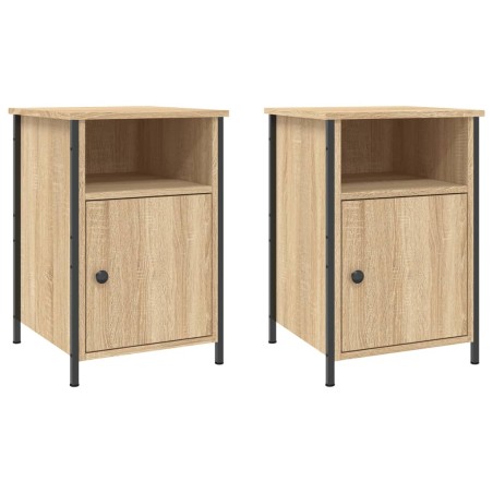 vidaXL Comodini 2 pz Rovere Sonoma 40x42x60 cm in Legno Multistrato