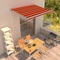 Tenda da Sole Retrattile Manuale 350x250 cm Arancione e Marrone Tenda da Sole Retrattile Manuale 350x250 cm Arancione e Marrone