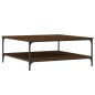 vidaXL Tavolino Salotto Rovere Marrone 100x100x40 cm Legno Multistrato