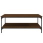 vidaXL Tavolino Salotto Rovere Marrone 100x100x40 cm Legno Multistrato