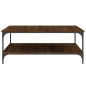 vidaXL Tavolino Salotto Rovere Marrone 100x100x40 cm Legno Multistrato