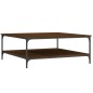 vidaXL Tavolino Salotto Rovere Marrone 100x100x40 cm Legno Multistrato