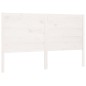 vidaXL Testiera Bianca 166x4x100 cm in Legno Massello di Pino vidaXL Testiera Bianca 166x4x100 cm in Legno Massello di Pino