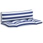 vidaXL Cuscini per Pallet 2 pz Strisce Blu e Bianche Tessuto Oxford