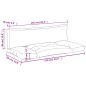 vidaXL Cuscini per Pallet 2 pz Strisce Blu e Bianche Tessuto Oxford