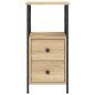 vidaXL Comodini 2 pz Rovere Sonoma 34x35,5x70 cm in Legno Multistrato vidaXL Comodini 2 pz Rovere Sonoma 34x35,5x70 cm in Legno Multistrato
