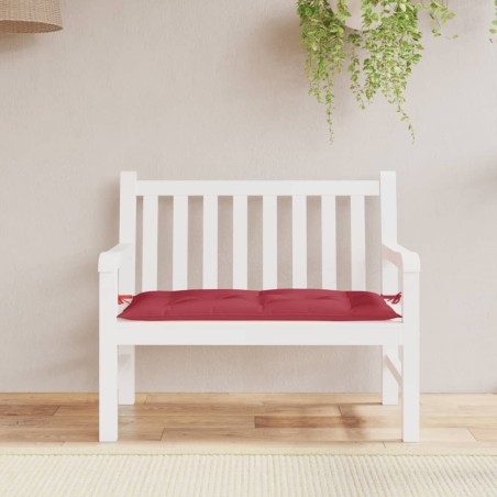 vidaXL Cuscino per Panca Rosso Vino 100x50x7 cm in Tessuto Oxford