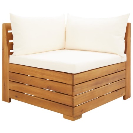 vidaXL Set Divani da Giardino 2 pz con Cuscini in Massello di Acacia
