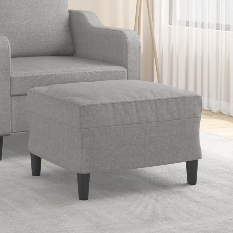 vidaXL Poggiapiedi Grigio Chiaro 60x50x41 cm in Tessuto vidaXL Poggiapiedi Grigio Chiaro 60x50x41 cm in Tessuto
