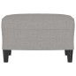vidaXL Poggiapiedi Grigio Chiaro 60x50x41 cm in Tessuto vidaXL Poggiapiedi Grigio Chiaro 60x50x41 cm in Tessuto