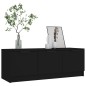 vidaXL Mobile Porta TV Nero 102x35x36,5 cm in Legno Multistrato