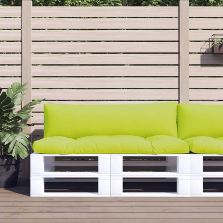 vidaXL Cuscini per Divani in Pallet 2 pz Verde Intenso in Tessuto