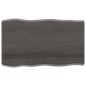 vidaXL Piano Tavolo Grigio Scuro 100x60x6 cm in Rovere Non Trattato vidaXL Piano Tavolo Grigio Scuro 100x60x6 cm in Rovere Non Trattato