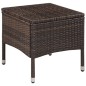 vidaXL Set da Bistro 3 pz in Polyrattan Marrone vidaXL Set da Bistro 3 pz in Polyrattan Marrone