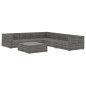 vidaXL Set Divani da Giardino 6 pz con Cuscini in Polyrattan Grigio vidaXL Set Divani da Giardino 6 pz con Cuscini in Polyrattan Grigio
