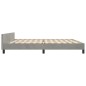 vidaXL Giroletto con Testiera Grigio Chiaro 200x200 cm in Velluto vidaXL Giroletto con Testiera Grigio Chiaro 200x200 cm in Velluto