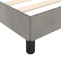 vidaXL Giroletto con Testiera Grigio Chiaro 200x200 cm in Velluto vidaXL Giroletto con Testiera Grigio Chiaro 200x200 cm in Velluto