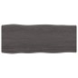 vidaXL Piano Tavolo Grigio Scuro 100x40x2 cm in Rovere Non Trattato vidaXL Piano Tavolo Grigio Scuro 100x40x2 cm in Rovere Non Trattato