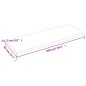 vidaXL Piano Tavolo Grigio Scuro 100x40x2 cm in Rovere Non Trattato vidaXL Piano Tavolo Grigio Scuro 100x40x2 cm in Rovere Non Trattato