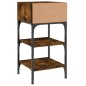 vidaXL Comodino Rovere Fumo 35x34,5x70 cm in Legno Multistrato vidaXL Comodino Rovere Fumo 35x34,5x70 cm in Legno Multistrato